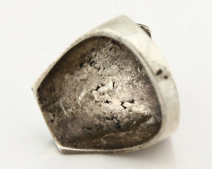 Men Zuni Ring Sterling Silver Natural Gemstone Vintage Handmade Size 12.25