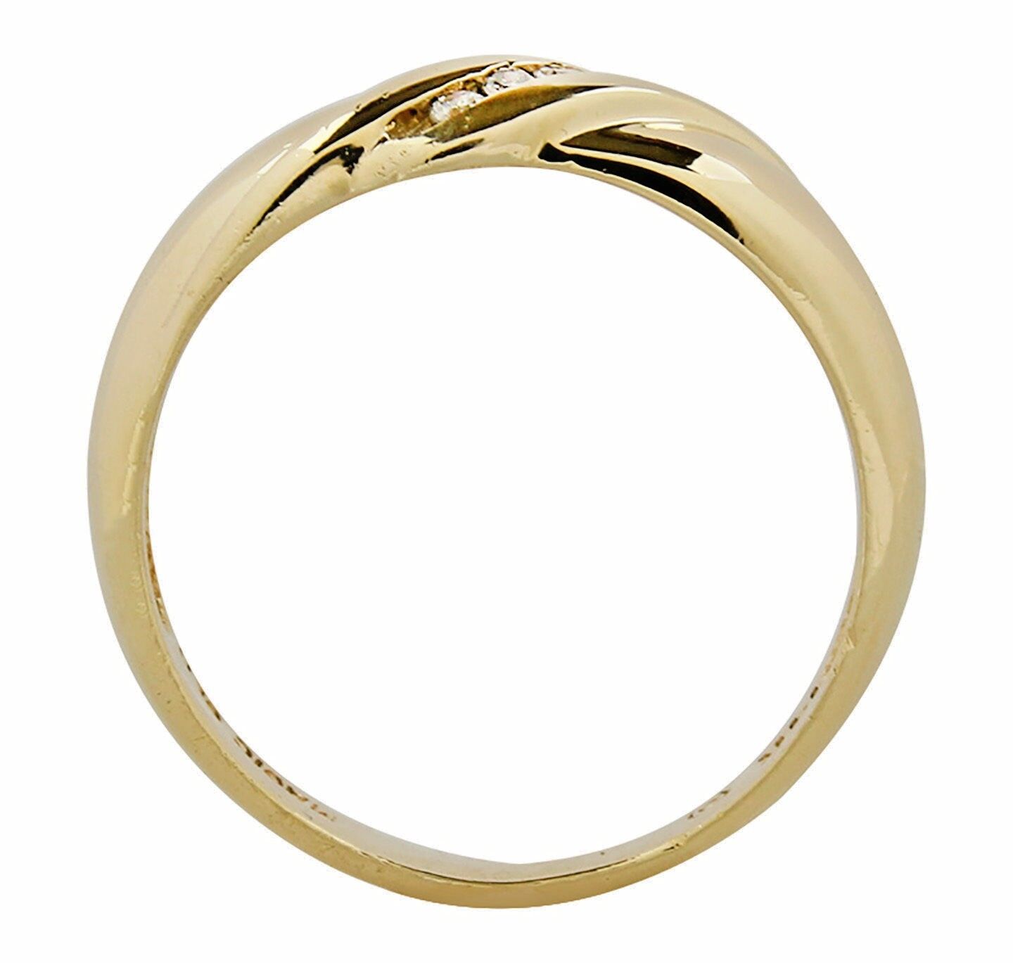 Men's 1/10 tcw Diamond Band in 14k Solid Yellow Gold