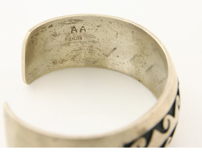 Hopi Bracelet 925 Silver Handmade Cuff Artist Signed AA C.80's