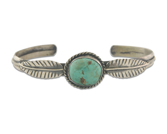 Vintage Navajo Bracelet 925 Silver Turquoise Traditional Handmade Authentic