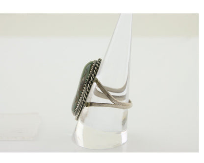 Navajo Handmade Ring 925 Silver Manassas Turquoise Native Artist C.80's