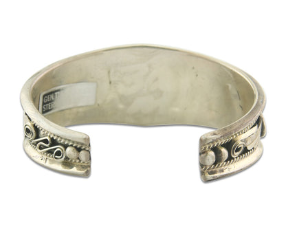 Vintage Navajo Bracelet 925 Silver Handmade Authentic Gemstone Traditional JM