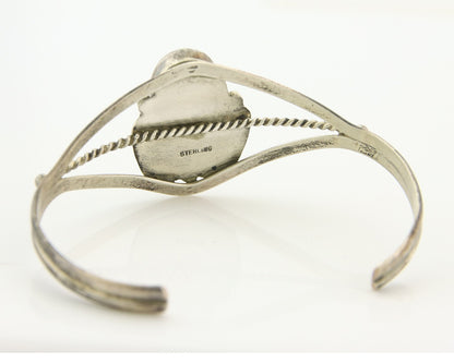 Vintage Navajo Bracelet 925 Silver Onyx Traditional Handmade Native American