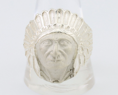 Indian Chief Ring 925 Sterling Silver SOLID CAST 925 STERLING SILVER Size 12