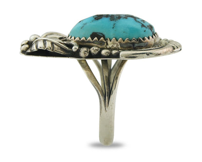 Vintage Navajo Ring 925 Sterling Natural Gemstone Native Artist Size 6.25