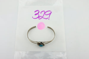 Navajo Slave Bracelet 925 Silver Natural SB Turquoise Native American C.80's