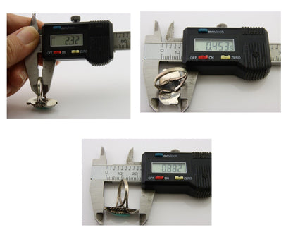 Navajo Ring 925 Silver Natural Blue Turquoise Native American Artist C.80's