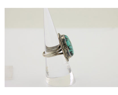 Navajo Handmade Ring 925 Silver Turquoise Native American Artist C.80's