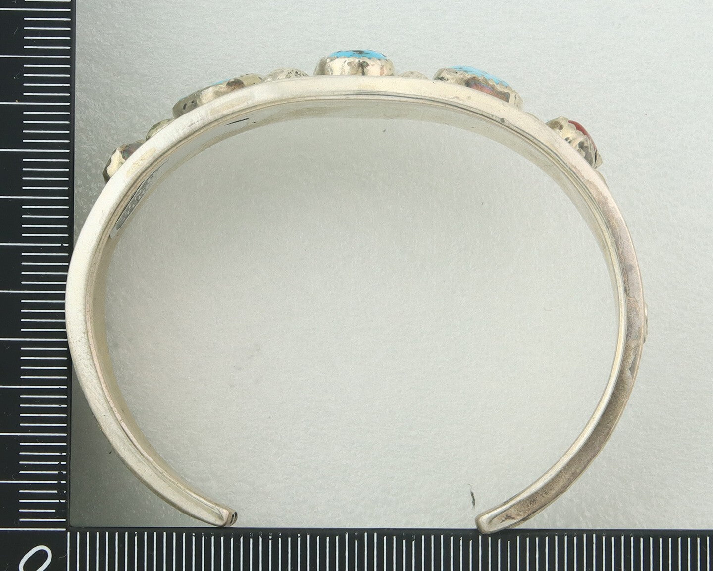 Vintage Navajo Bracelet 925 Silver Handmade Authentic Gemstone Traditional JM