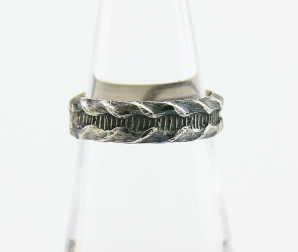 Navajo Handmade Ring 925 Silver Native American Size 5.5 C.80's