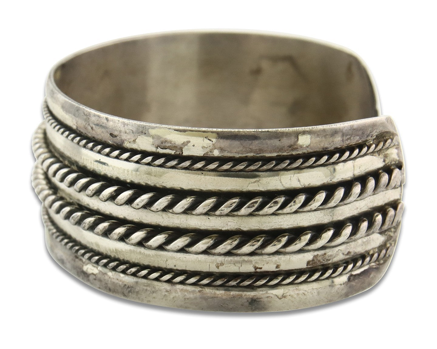 Vintage Navajo Bracelet 925 Silver Handmade Authentic Signed Bell Trading