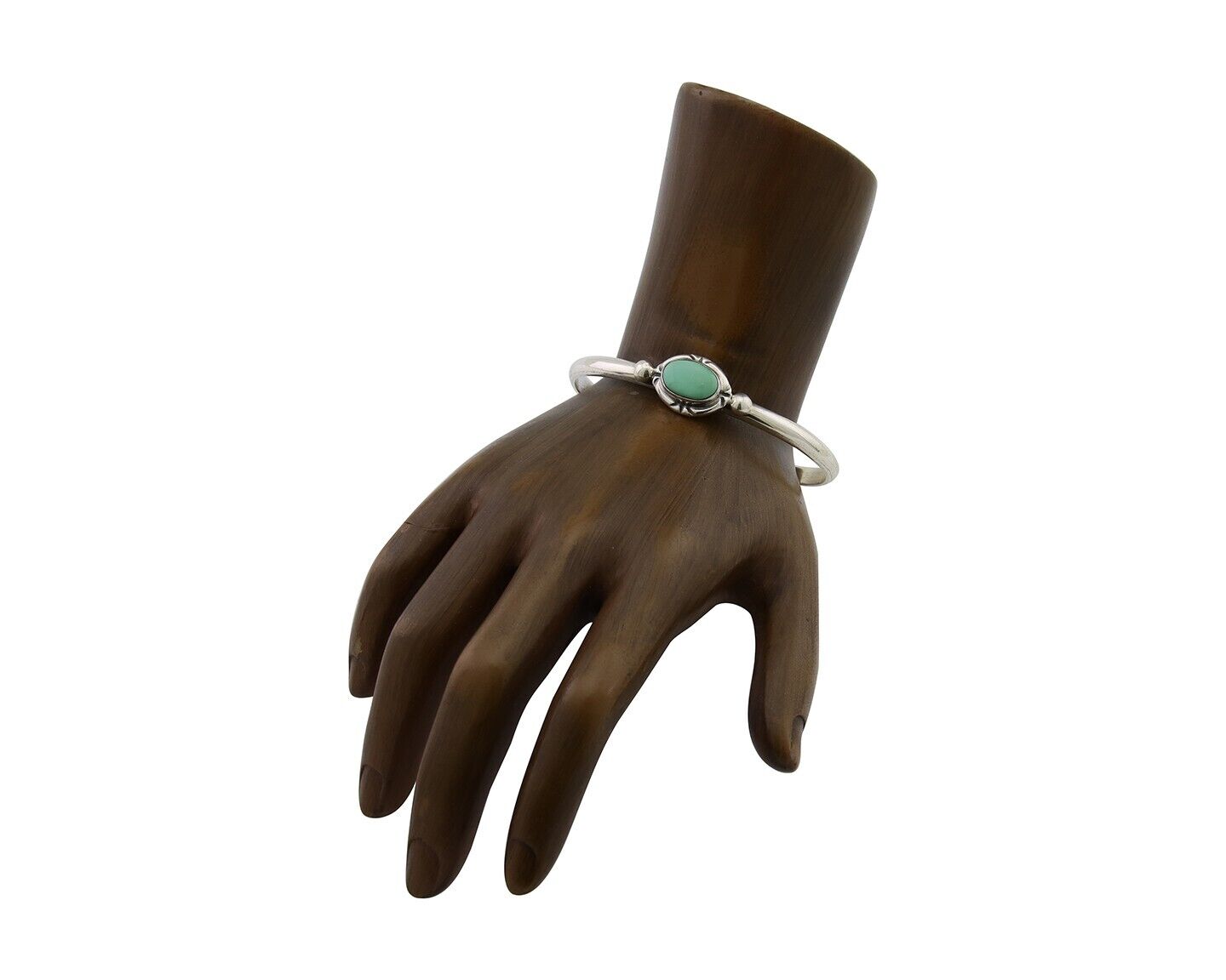 Navajo Bracelet 925 Silver Natural Turquoise Native American Artist C.80's