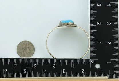 Navajo Cuff Bracelet Sterling Silver Turquoise Handmade Vintage Native Artist