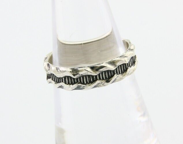 Navajo Handmade Ring 925 Silver Native American Size 5.5 C.80's