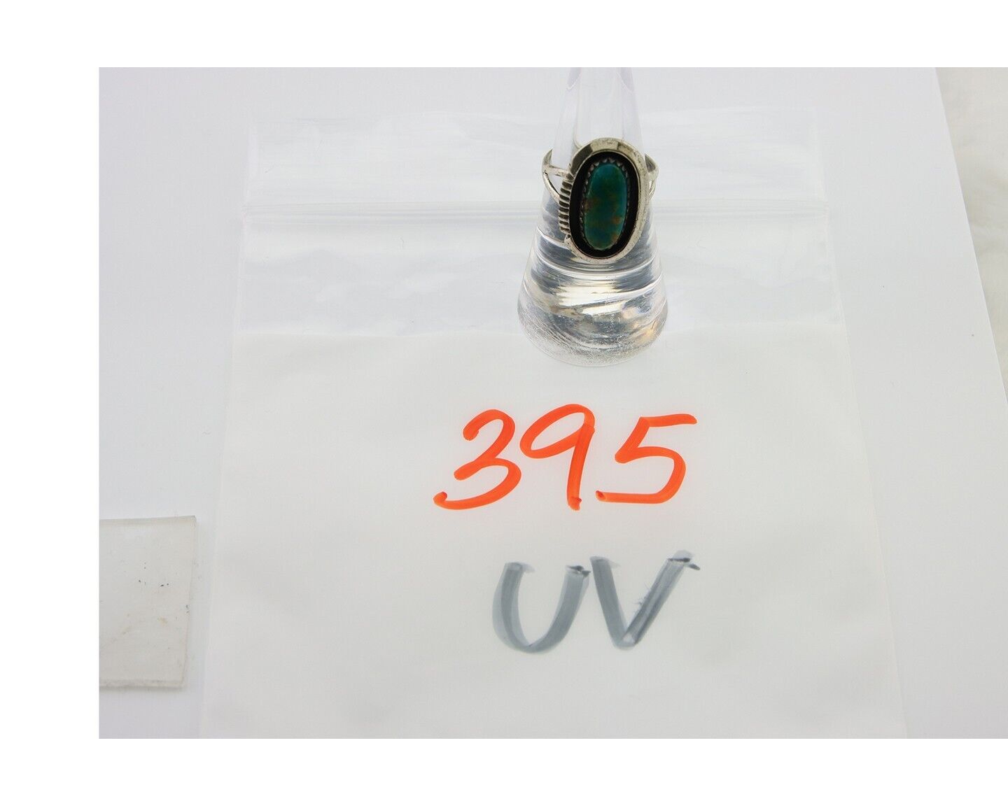 Navajo Ring 925 Sterling Blue Turquoise Native American Artist C.80's