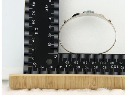 Vintage Navajo Bracelet 925 Silver Opal Handmade Signed GC 01 (The Turtle)