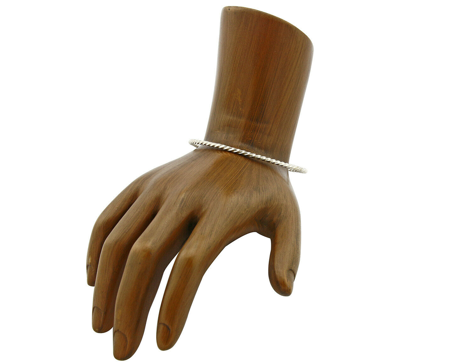 Navajo Rare Handmade Baby Hand Spun .925 SOLID Sterling Silver Bracelet