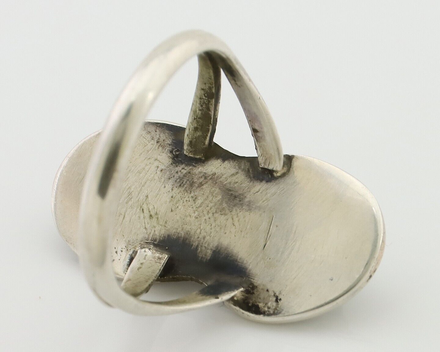 Navajo Handmade Ring 925 Silver Natural Turquoise Native American Artist C.80's