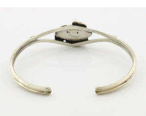 Navajo Handmade Bracelet 925 Silver Natural Blue Turquoise Native American C80s