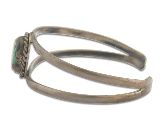 Vintage Navajo Bracelet 925 Silver Turquoise Traditional Handmade Authentic