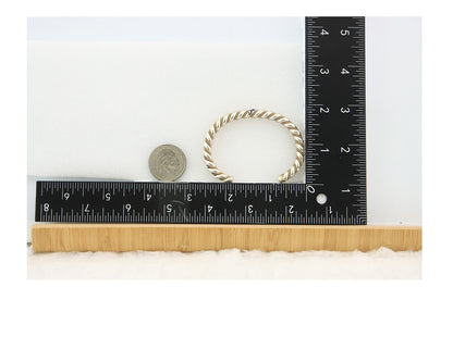 Navajo Twist Cuff Bracelet Sterling Silver Gold Authentic Vintage Native Artist