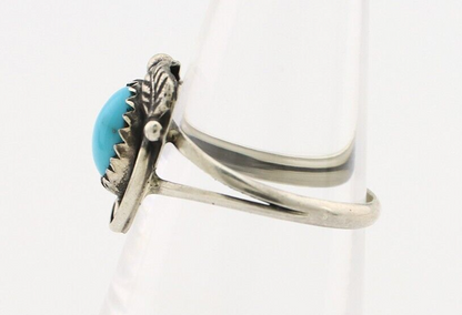 Navajo Ring 925 Silver Turquoise Artist Signed SkyStone Creations C.80's