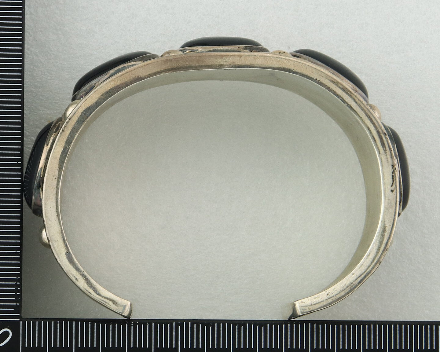 Vintage Navajo Bracelet 925 Silver Onyx Traditional Handmade Native American