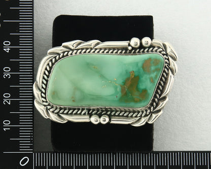 Navajo Ring 925 Sterling Silver Royston Turquoise Signed David Zachary Size 11