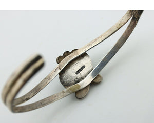 Navajo Slave Bracelet 925 Silver Arizona Turquoise Native American Artist C.80's