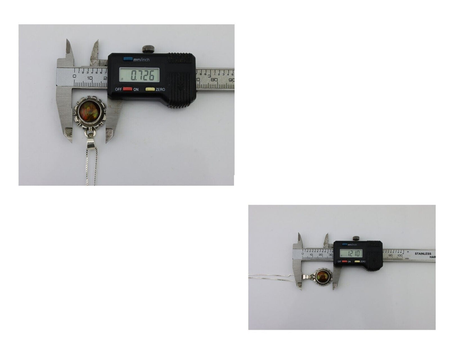 Navajo Handmade Necklace 925 Silver Fire Opal Artist Signed Sunburst C.80's