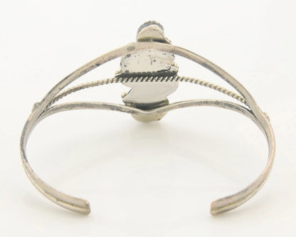 Navajo Cuff Bracelet Sterling Silver Natural Gemstone Vintage Native American