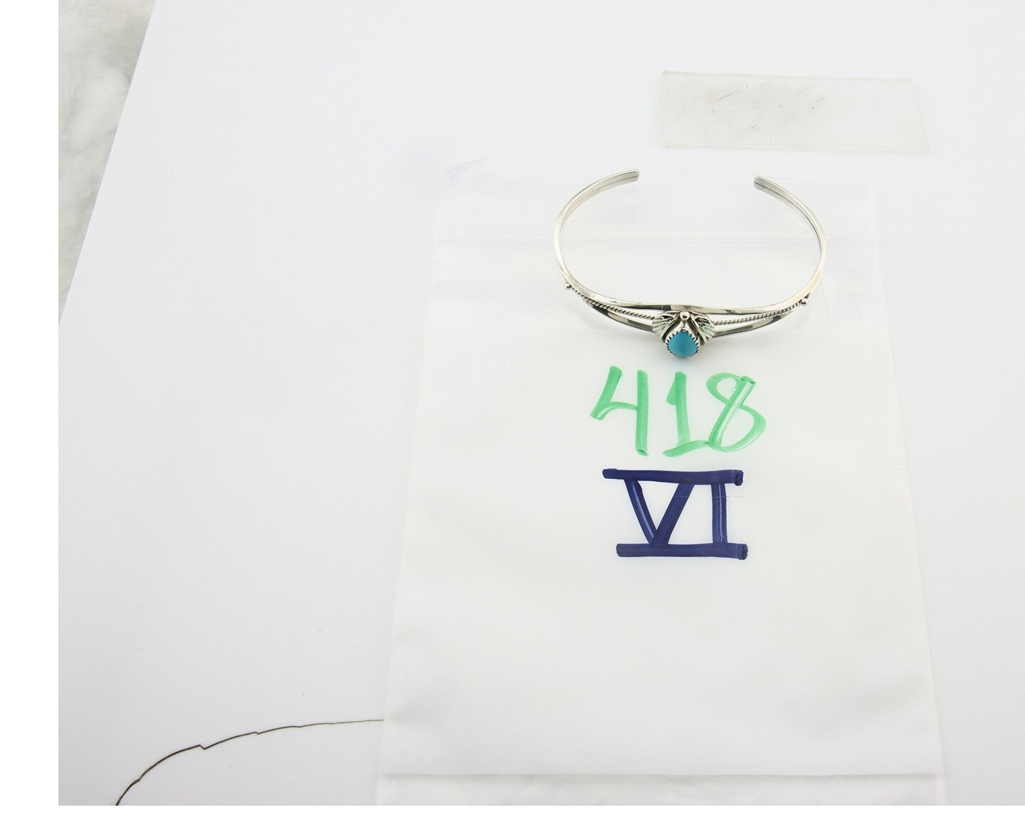 Vintage Navajo Bracelet 925 Silver Blue Turquoise Handmade