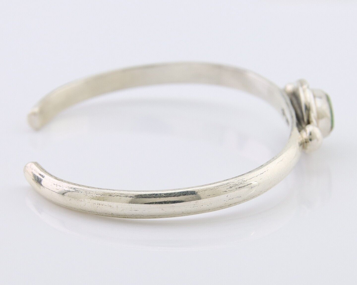 Navajo Bracelet 925 Silver Natural Turquoise Native American Artist C.80's