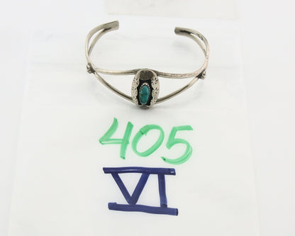 Vintage Navajo Bracelet 925 Silver Blue Turquoise Handmade