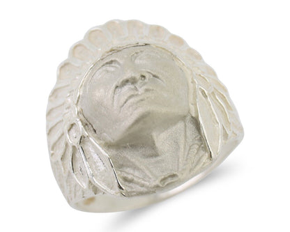 Indian Chief Ring 925 Sterling Silver SOLID CAST 925 STERLING SILVER Size 12