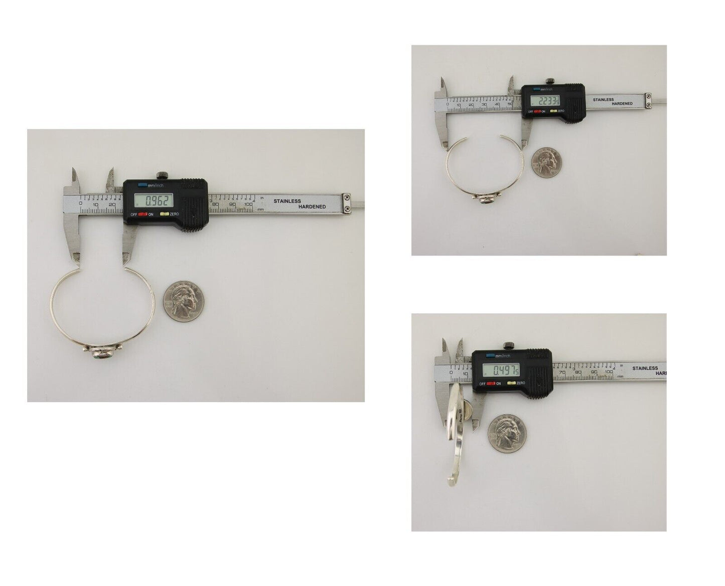 Navajo Bracelet 925 Silver Blue Turquoise Native American Artist C.80's