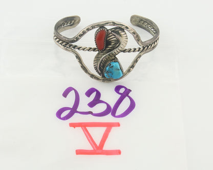 Vintage Navajo Bracelet 925 Silver Handmade Authentic Gemstone Traditional