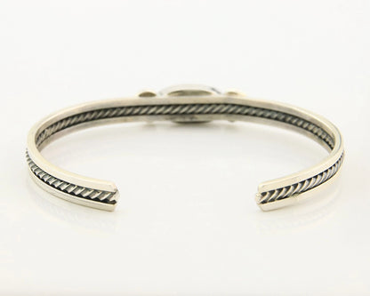 Navajo Cuff Bracelet Sterling Silver Authentic Pink Muscle Native Artist