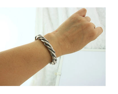 Navajo Cuff Bracelet 925 Sterling Silver Vintage Handmade Signed D Zachary