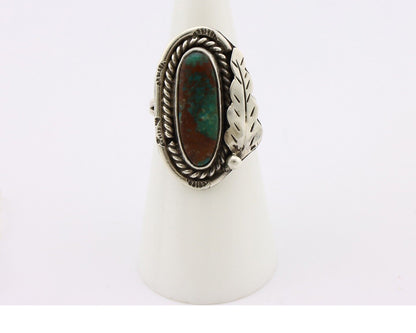 Navajo Handmade Ring 925 Silver Turquoise Native American Artist Signed J C.80's