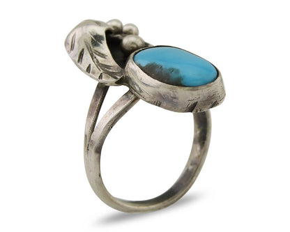 Navajo Handmade Ring 925 Silver Turquoise Native American Artist C.80's