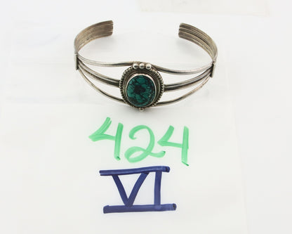Vintage Navajo Bracelet 925 Silver Blue Turquoise Handmade