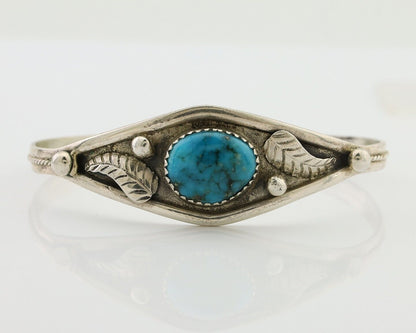 Navajo Handmade Bracelet 925 Silver Arizona Turquoise Native American C.80's