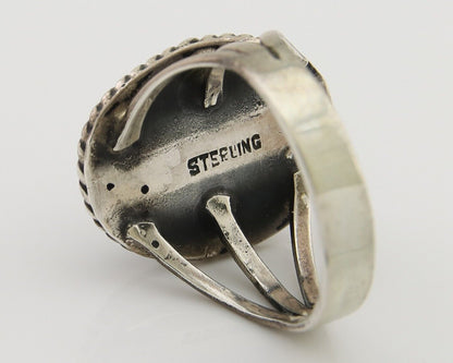 Navajo Handmade Ring 925 Silver Turquoise Native American Artist C.80's