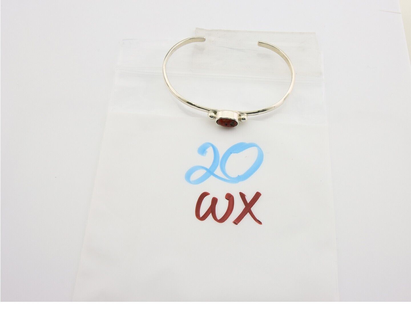 Navajo Bracelet .925 Silver Mediterranean Red Coral Cuff Native Artist C.80's