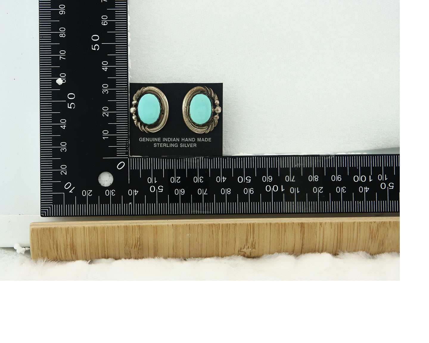 Navajo Earrings Sterling Silver Turquoise Vintage Dangle Handmade
