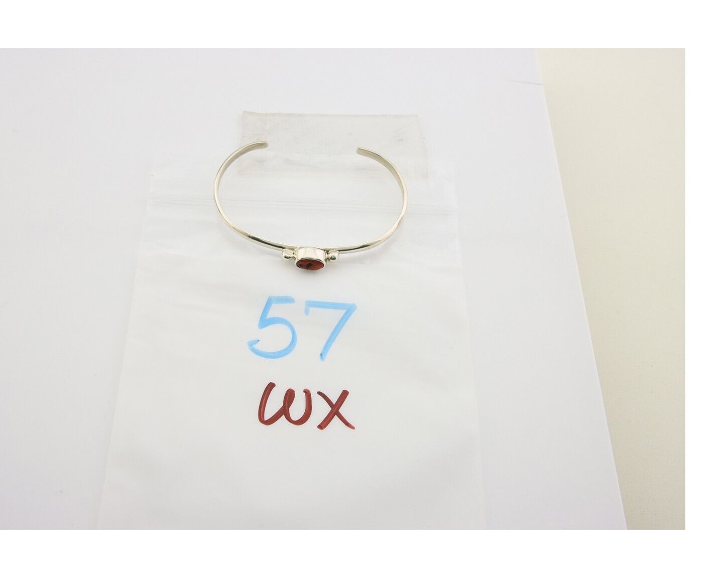 Navajo Bracelet .925 Silver Natural Red Coral Cuff Native American Artist C.80's