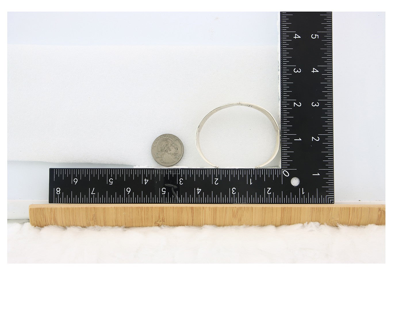 Navajo Cuff Bracelet Sterling Silver & Gold Vintage Signed RL