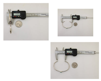 Navajo Hand Stamped Cuff Bracelet Turquoise 925 Silver Native American Artist