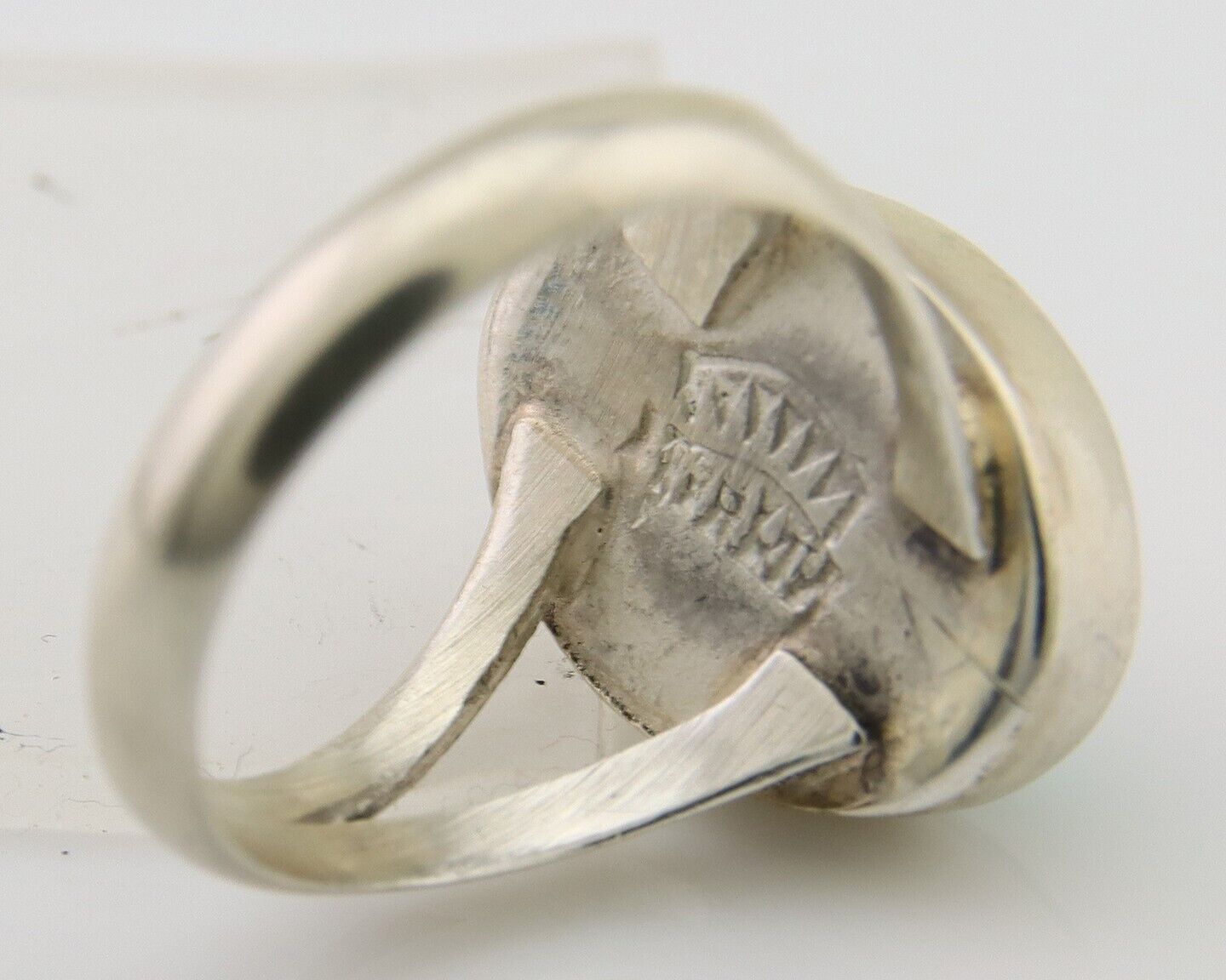 Navajo Ring 925 Sterling Silver Natural Gemstones Artist Signed Sunrise C.80's